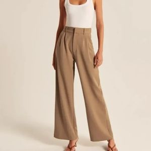 Tan Wide Leg Trouser